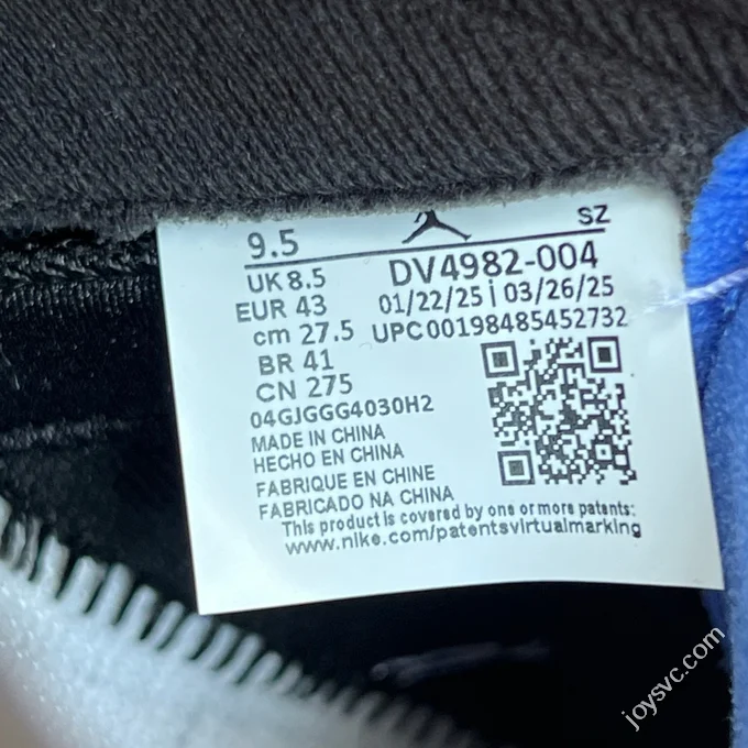 OG Pure Original Awake NY x Air Jordan 5 Black Blue DV4982-004
