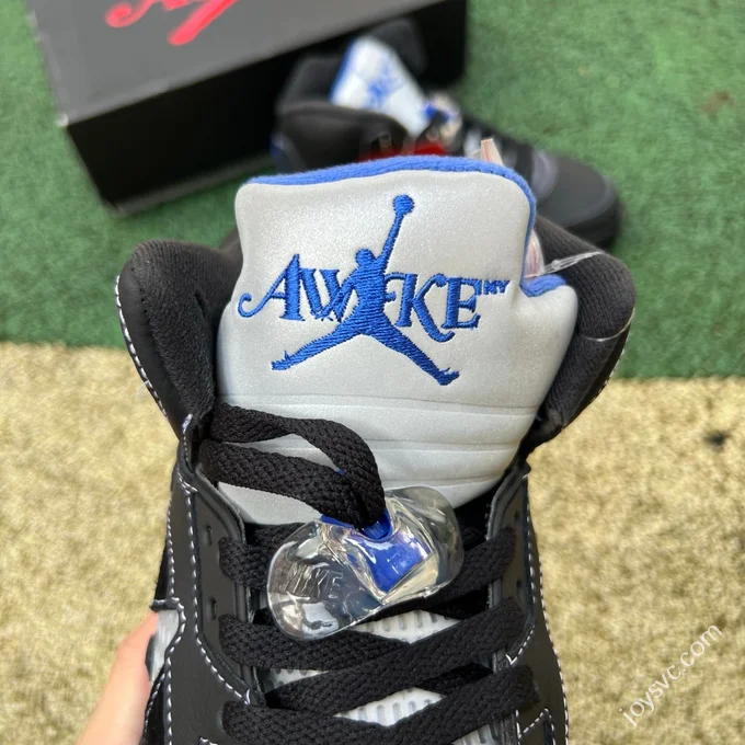 OG Pure Original Awake NY x Air Jordan 5 Black Blue DV4982-004