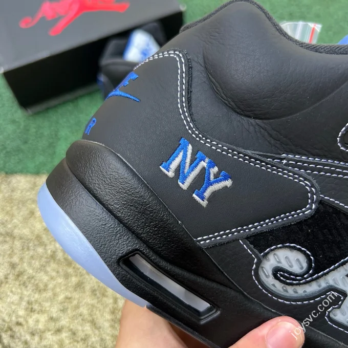OG Pure Original Awake NY x Air Jordan 5 Black Blue DV4982-004