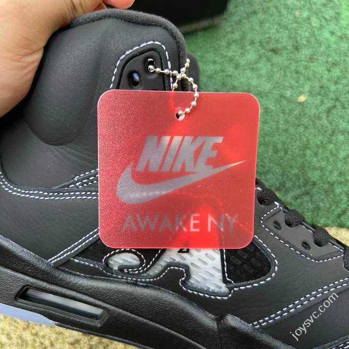 OG Pure Original Awake NY x Air Jordan 5 Black Blue DV4982-004