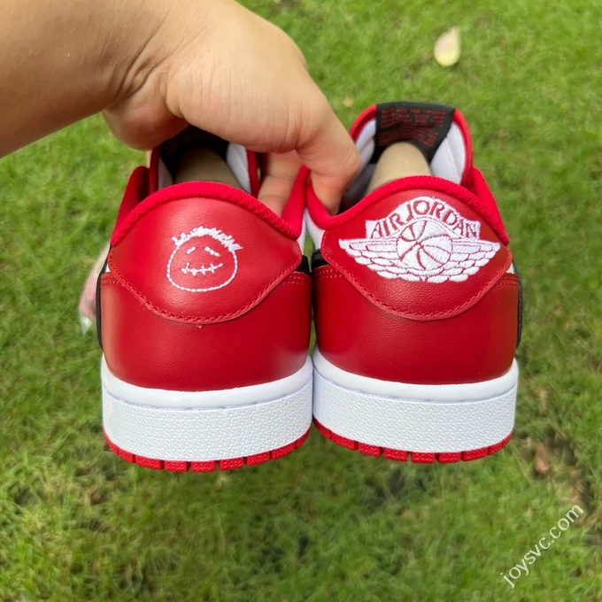 Pure Original AJ1 Travis Scott Low Top White Black Red DM7866-101