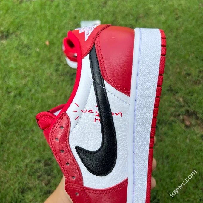 Pure Original AJ1 Travis Scott Low Top White Black Red DM7866-101