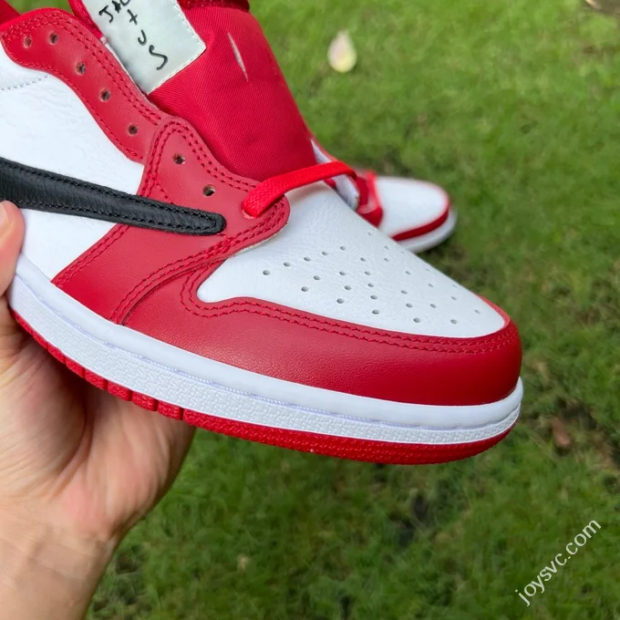 Pure Original AJ1 Travis Scott Low Top White Black Red DM7866-101