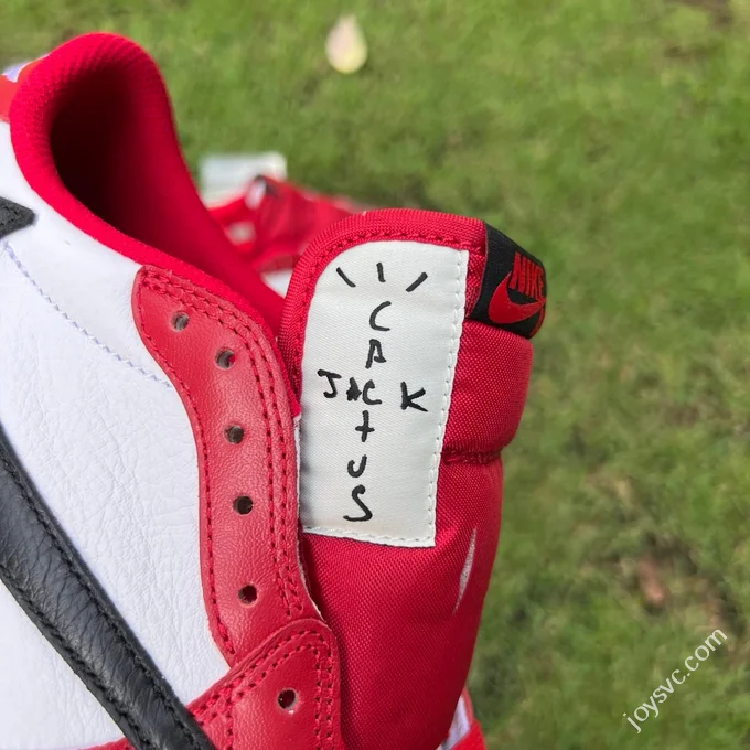 Pure Original AJ1 Travis Scott Low Top White Black Red DM7866-101