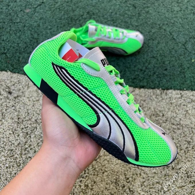 S2 Pure Original Puma H-Street Mesh Fluorescent Green Trainer Shoes 403692-01