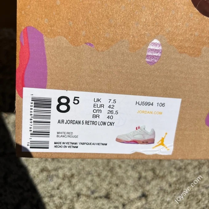 AJ5 Low Top Beige Brown Purple Red (GS) HJ5994-106