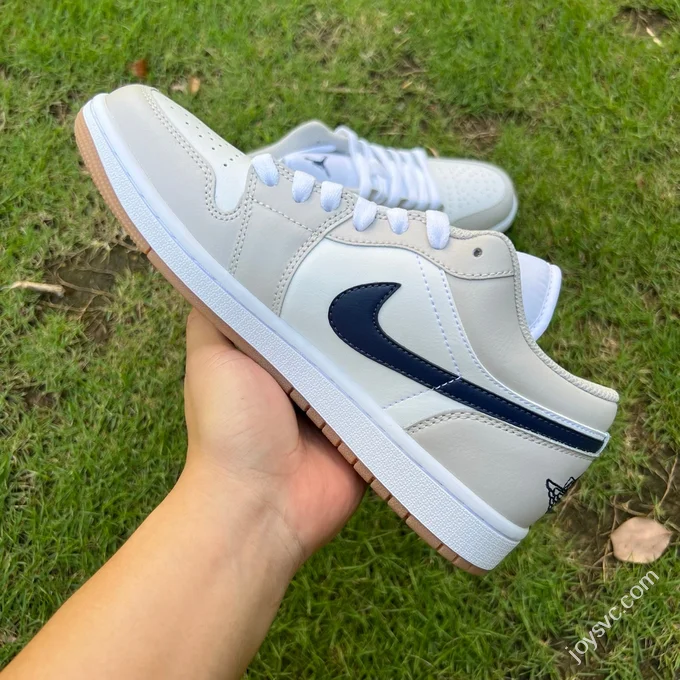 Y Pure Original AJ1 Low White Grey Blue 553558-146