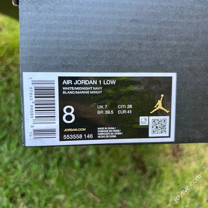 Y Pure Original AJ1 Low White Grey Blue 553558-146