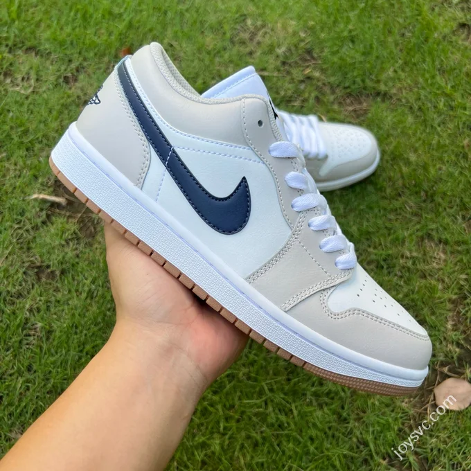 Y Pure Original AJ1 Low White Grey Blue 553558-146