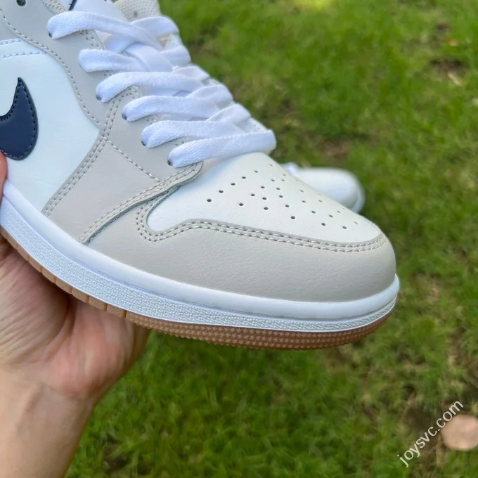 Y Pure Original AJ1 Low White Grey Blue 553558-146