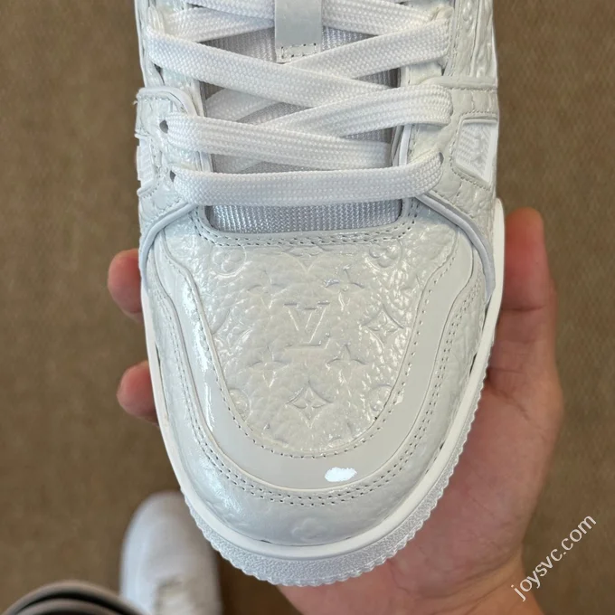 LV White Patent Leather Meteor LOUIS VUITTON Trainer