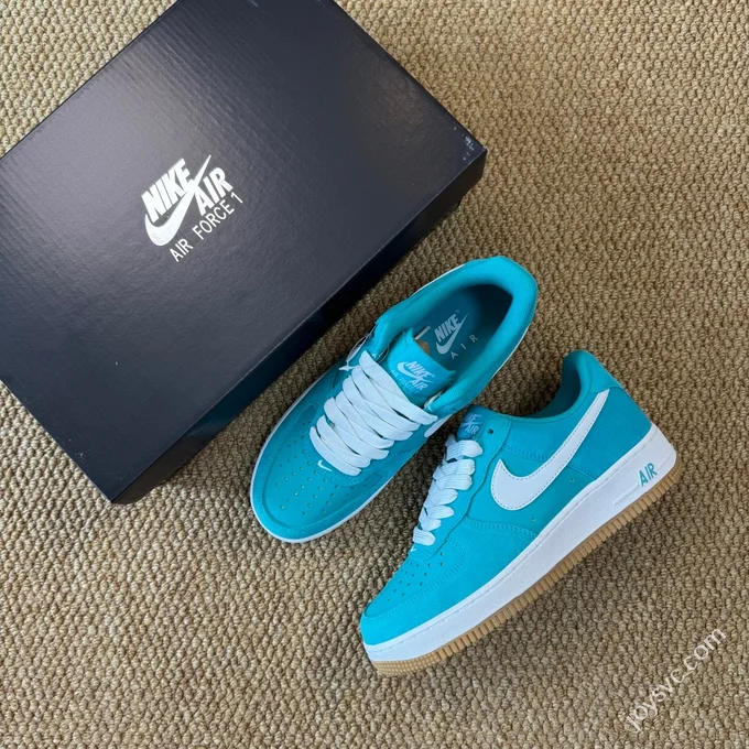 3A Pure Original Air Force 1 AF1 White Blue Tail Sneakers IB7167-10