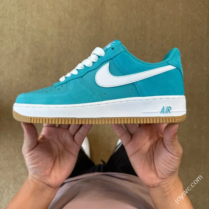 3A Pure Original Air Force 1 AF1 White Blue Tail Sneakers IB7167-10