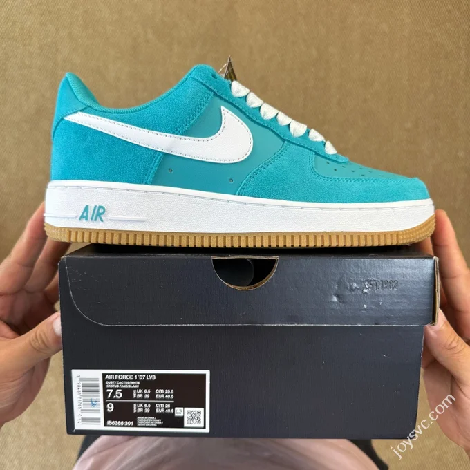 3A Pure Original Air Force 1 AF1 White Blue Tail Sneakers IB7167-10