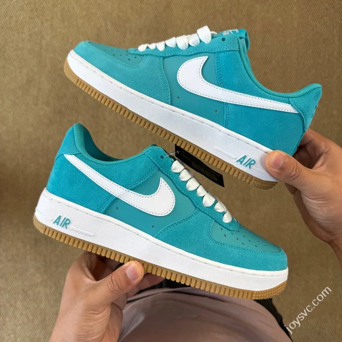 3A Pure Original Air Force 1 AF1 White Blue Tail Sneakers IB7167-10