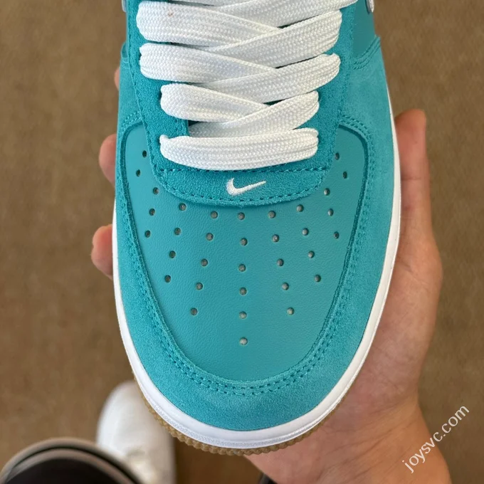 3A Pure Original Air Force 1 AF1 White Blue Tail Sneakers IB7167-10