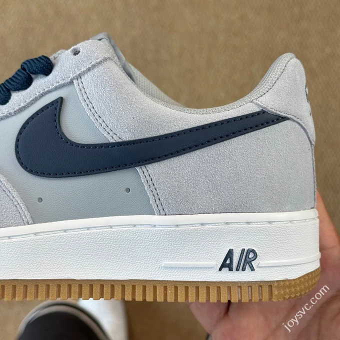 3A Pure Original Air Force 1 AF1 Suede Grey Blue Sneakers IB6388-003