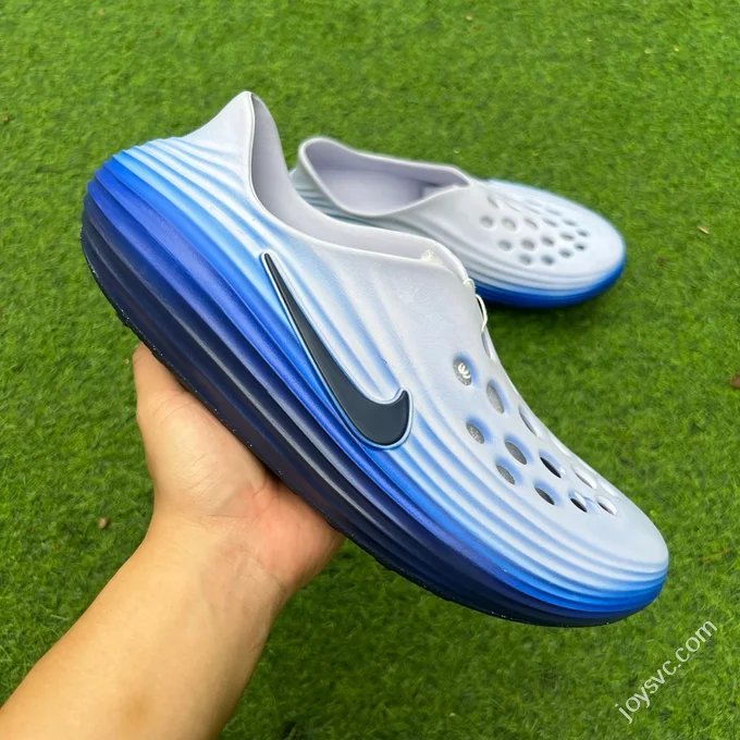 LW Pure Original Nike ReactX Rejuven8 Grey Blue Clogs IB6366-400