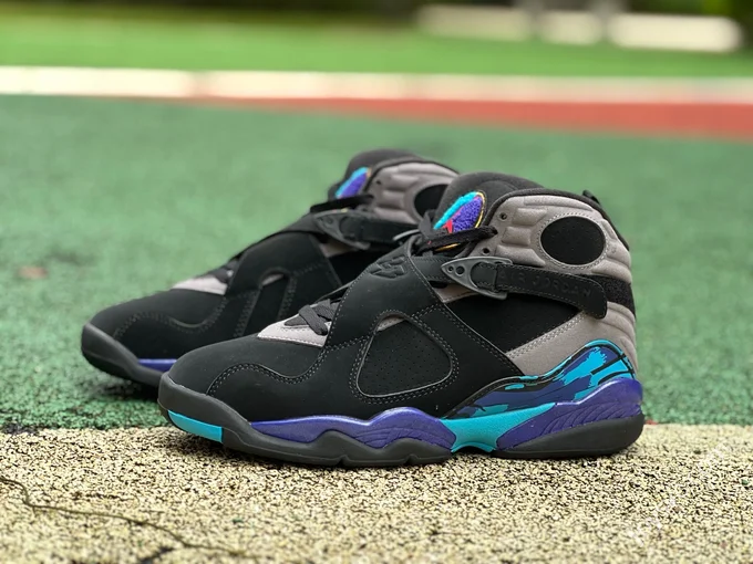 Pure Original AJ8 Black Purple 