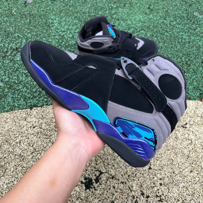 Pure Original AJ8 Black Purple 
