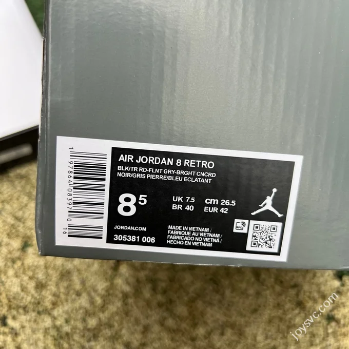 Pure Original AJ8 Black Purple 