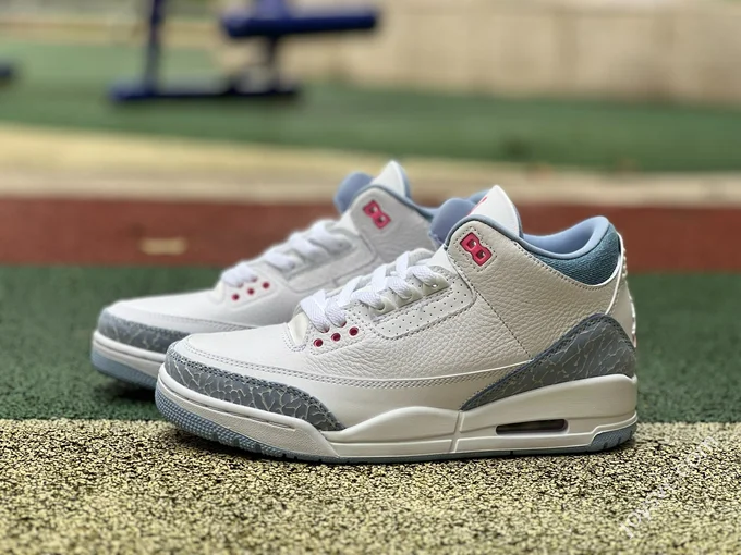 AJ3 White Blue Pink 