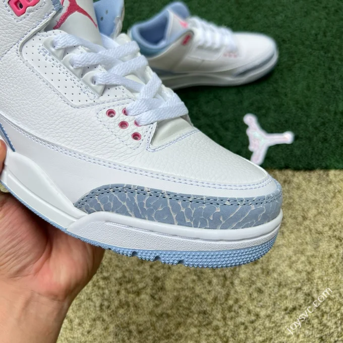 AJ3 White Blue Pink 