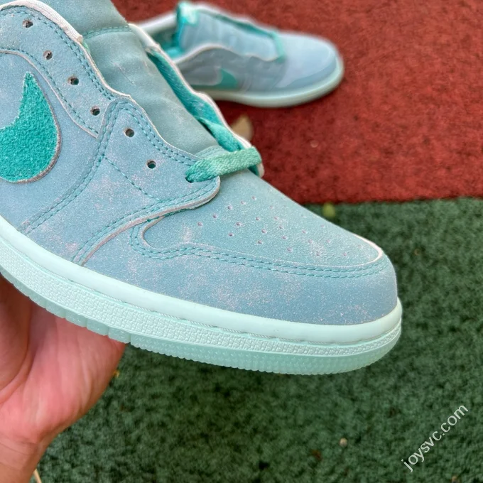 AJ1 Low Lagoon Green Retro Basketball Shoes HQ8111-300