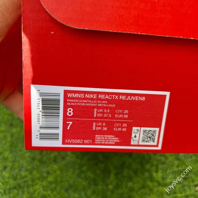 LW Pure Original Nike ReactX Rejuven8 White Pink Clogs HV5062-601