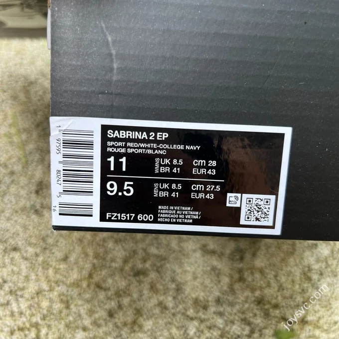 Pure Original Nike Sabrina 2 White Red Low Top Basketball Shoes FZ1517-600