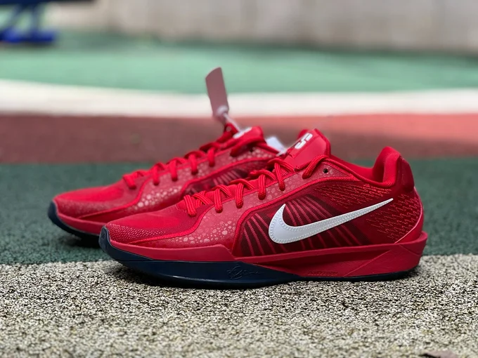 Pure Original Nike Sabrina 2 White Red Low Top Basketball Shoes FZ1517-600