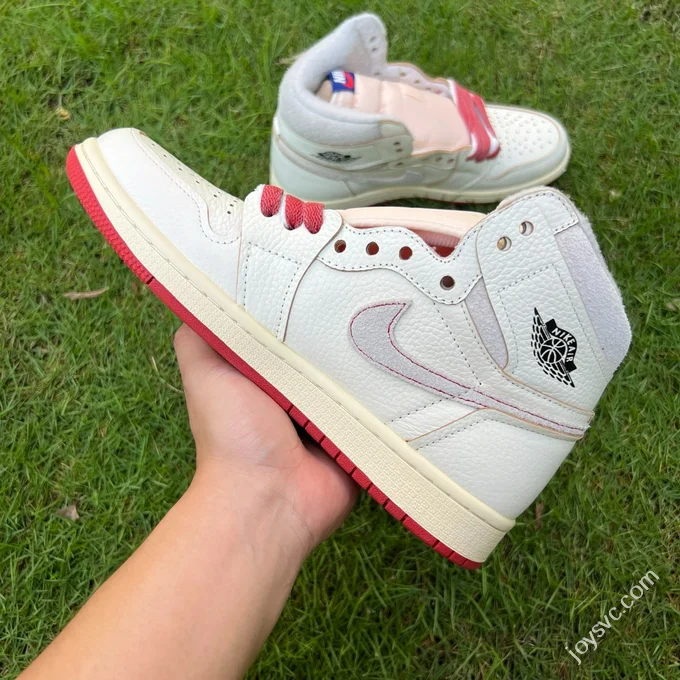 AJ1 High Top Beige White 