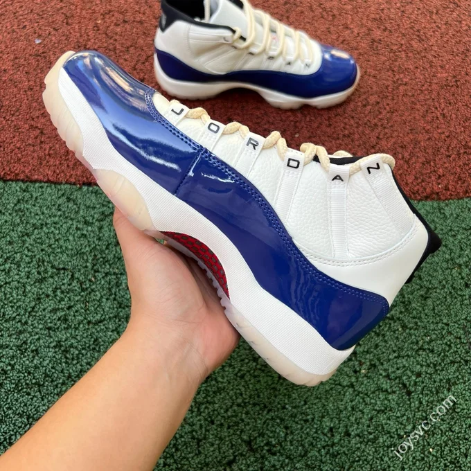 AJ11 White Blue Red Air Jordan 11 