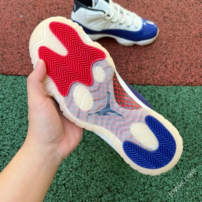 AJ11 White Blue Red Air Jordan 11 
