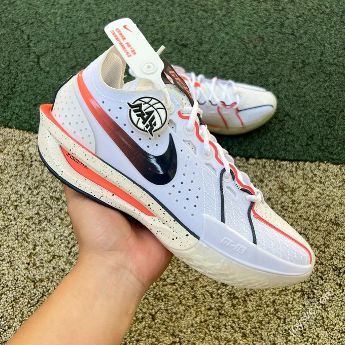 Pure Original GT3 White Orange Nike Air ZoomX G.T. Cut 3 Basketball Shoes IB8870-191