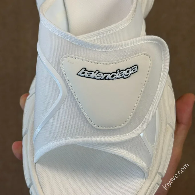 Balenciaga 3XL One-Strap Slides Pure White