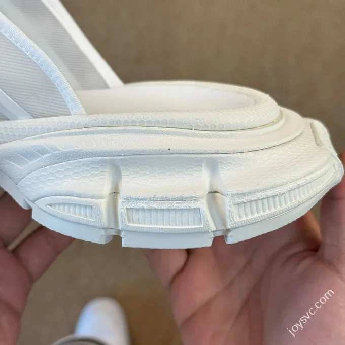 Balenciaga 3XL One-Strap Slides Pure White