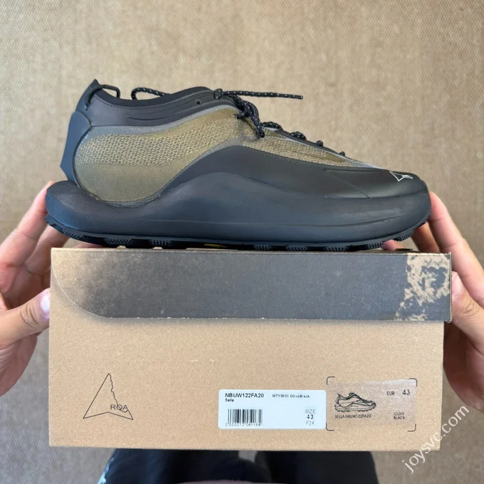Roa Hiking Outdoor Shoes Nylon Black Brown Gorpcore Style