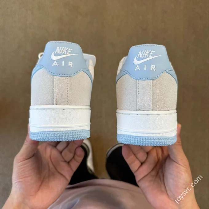 3A Pure Original Air Force 1 AF1 Grey Blue Sneakers FQ8714-005