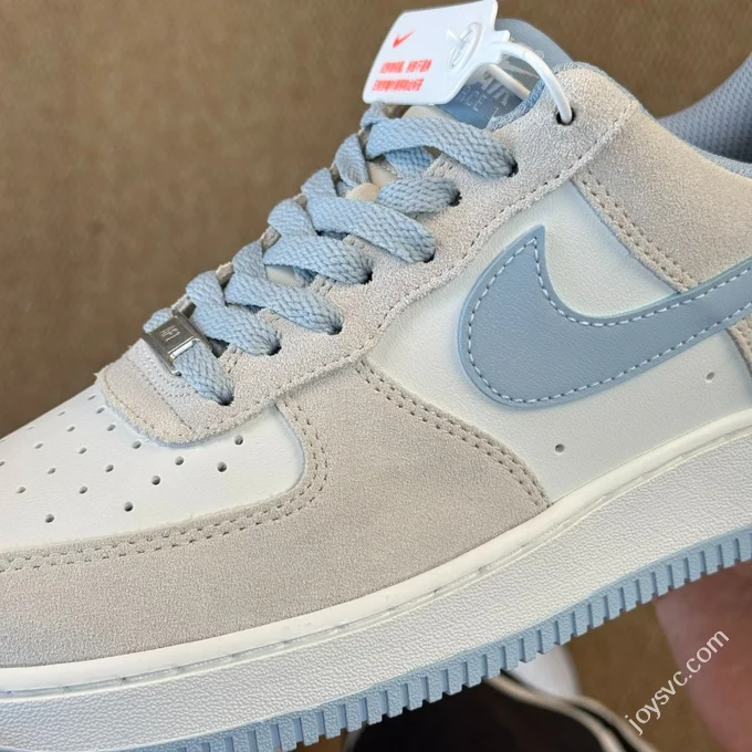 3A Pure Original Air Force 1 AF1 Grey Blue Sneakers FQ8714-005