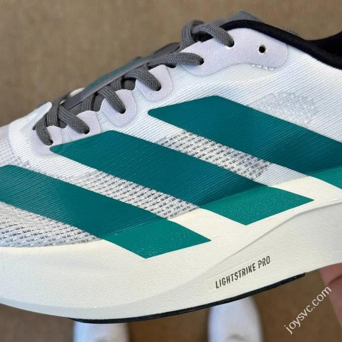 AD Adizero Evo SL Adidas Marathon Running Shoes White Green JS4487