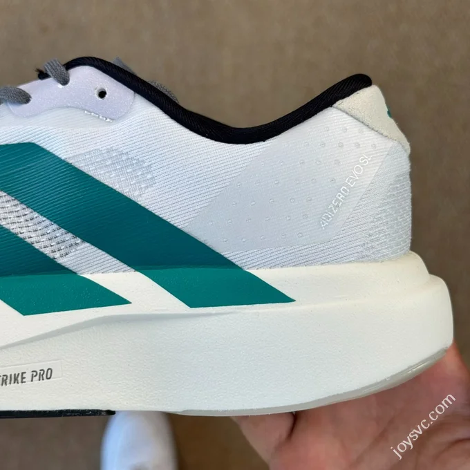 AD Adizero Evo SL Adidas Marathon Running Shoes White Green JS4487