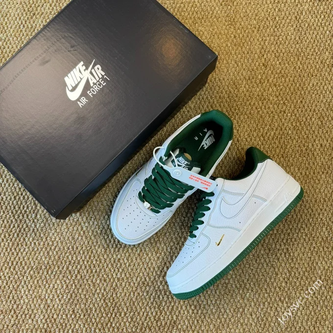 3A Pure Original Air Force 1 AF1 Small Hook White Green Sneakers IB6543-102