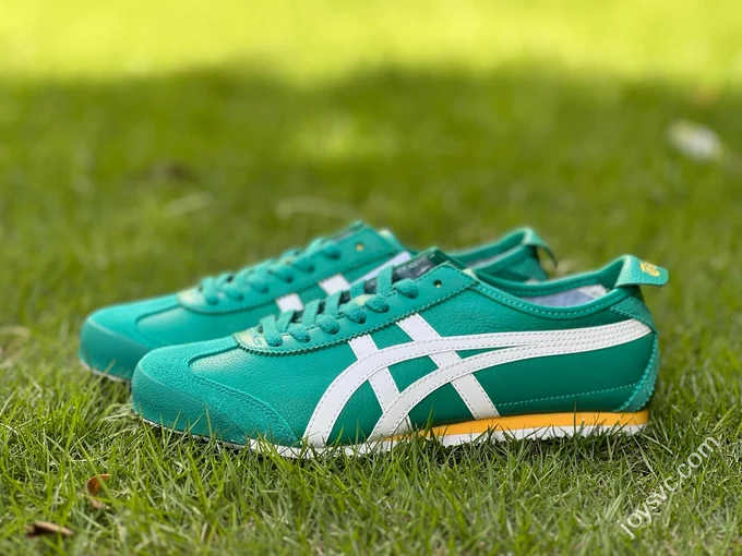 Y Pure Original Onitsuka Tiger Mexico 66 Green Leather