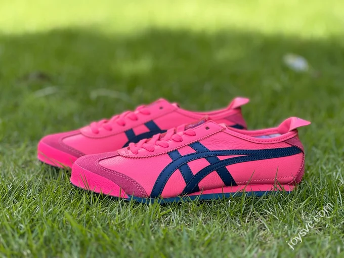 Y Pure Original Onitsuka Tiger Mexico 66 Pink Blue Leather