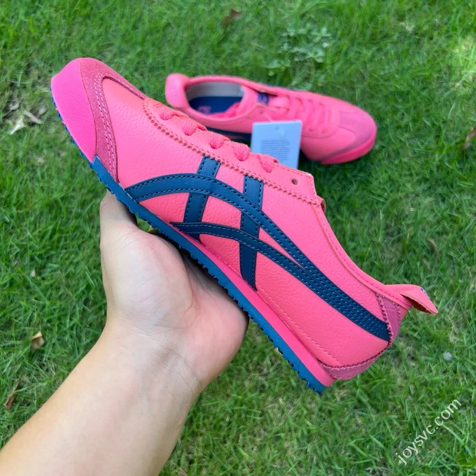 Y Pure Original Onitsuka Tiger Mexico 66 Pink Blue Leather