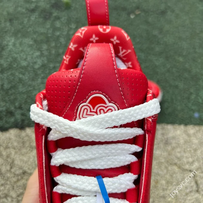 LOUIS VUITTON Skate LV Sneakers White Red