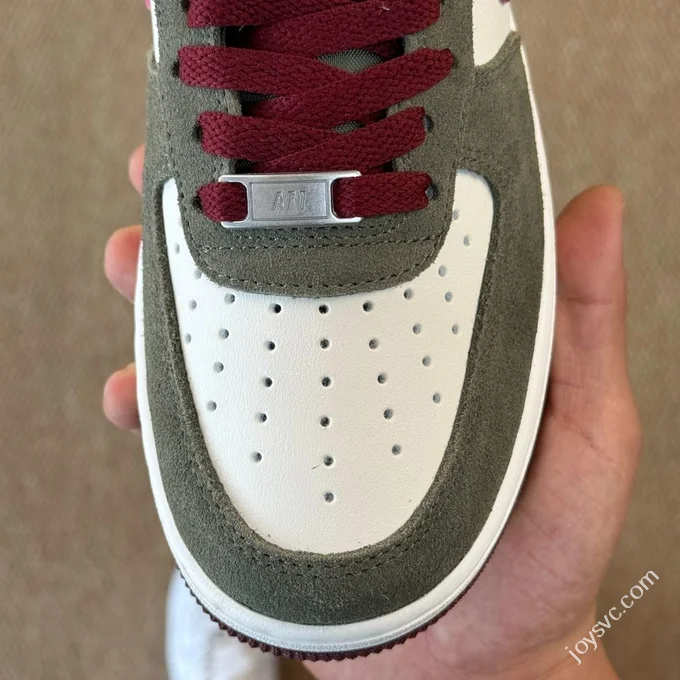 3A Pure Original Air Force 1 AF1 Suede Brown White Sneakers FQ8714-302