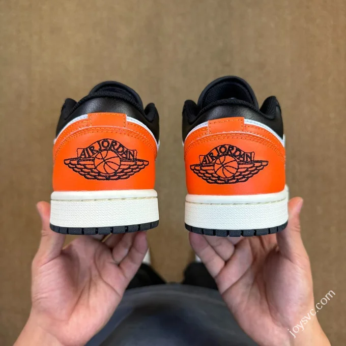 DT Pure Original AJ1 Low Top Black Orange Shattered Backboard 553558-081