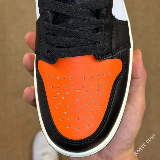 DT Pure Original AJ1 Low Top Black Orange Shattered Backboard 553558-081